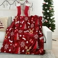 thumbnail image 7 of PALIFEUR Christmas Throw Blanket, Super Soft Warm Snowflake Blanket for Couch Bedroom, Christmas Flannel Blanket, Microfiber Thicken Blankets for Holiday Party Home Decorations, 40 x 28 Inch, 7 of 7