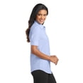 thumbnail image 2 of Port Authority L659 Ladies Short Sleeve SuperPro Oxford Shirt, White, 4XL, Womens Button Down Shirts, 2 of 3