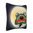 thumbnail image 2 of ZICANCN Werewolf Monster Decorative Throw Pillow Covers , Couch Sofa Decorative Knit Pillow Covers for Living Room Farmhouse 18"x18", 2 of 8