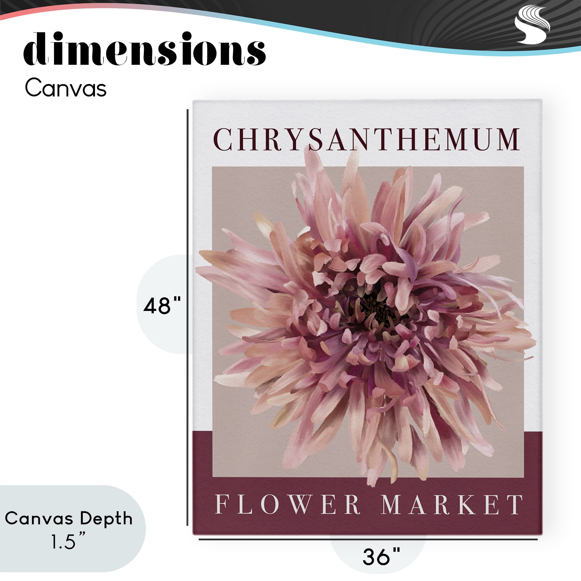 Stupell Industries Chrysanthemum Flower Market Canvas Wall Art, design by Jennifer Stith