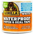thumbnail image 2 of Gorilla 4 in. x 10 ft. White Waterproof Patch and Seal Tape 4-Pack, 2 of 7
