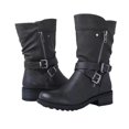 thumbnail image 2 of asdoklhq Boots Under $15, Zipper Hasp Zipper Large Size Comfortable Shose Women Autumn Leather Boots, 2 of 5
