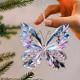 thumbnail image 7 of Crystal Butterfly Acrylic Hanging Pendant, Dazzling Rearview Mirror Charm, Adjustable Decor Accent, for Car, Bag, or Home Decoration, 7 of 7