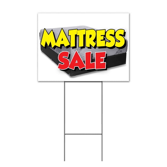Mattress Special (18" x 24") Yard Sign, Includes Metal Step Stake