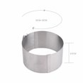 thumbnail image 6 of Pastry Circle Adjustable Utensil Simple Cake Mold Adjustable Cake Mold, 6 of 8