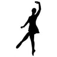 thumbnail image 2 of Black Ballet Silhouette Wall Decal by Wallmonkeys Peel and Stick Graphic (24 in H x 11 in W) WM325949, 2 of 4