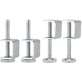 thumbnail image 1 of 4 Pack Adjustable U-Brackets Levelers, Heavy Duty M10 Thread Furniture Leg Levelling Foot with U-Bracket Baseboard Mounting, 1 of 7