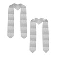 thumbnail image 2 of Haiem Silver Glitter Pattern Graduation Stole 2024 | Premium Satin Sash for Graduation Ceremony, 2 of 7