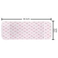 thumbnail image 2 of Hawaii Microwave Oven Cover, Tropical Summer Birds Repetitive Pattern of Love Flamingos and Hearts, Water Resistant Organizer with Pockets for Kitchen, 36" x 12", Pink and Pastel Pink, by Ambesonne, 2 of 4