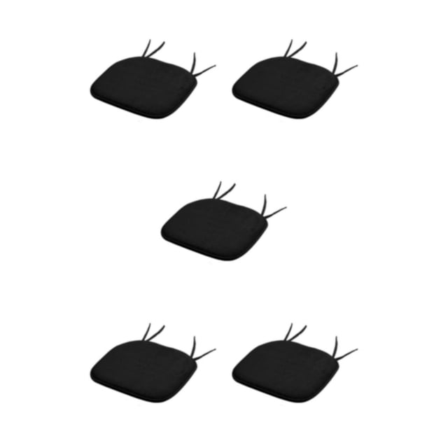 Cojín de asiento Bewildely Antideslizante Poliéster Comedor Silla Espesor Taburete Negro