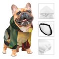 thumbnail image 3 of Honeii Castle Red Green Sky Dragon Print Small Dog Hoodies Pet Hooded Sweatshirts Fall Winter Puppy Cat Sweaters Warm Clothes for Small Dogs Outfits Costume-XX-Large, 3 of 7