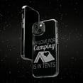 thumbnail image 6 of DistinctInk Clear Case for Apple iPhone 14 Pro MAX (6.7" Screen) - My Love For Camping is In Tents, 6 of 9