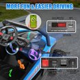 thumbnail image 5 of VIBESPARK 24V 2 Seater Ride on Car with Remote Control, Powered Ride on UTV Toys for Boys, Girls, Ages 3-8, Electric Car w/ Colorful LED Lights, Bluetooth, MP3, USB, 5MPH, Sky Blue, 5 of 9