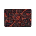thumbnail image 7 of Fractal Dark Spiral Vortex Rugs Doormat, Non-Slip Machine Washable Carpets Floor Door Mat , 36" x 24", 7 of 7