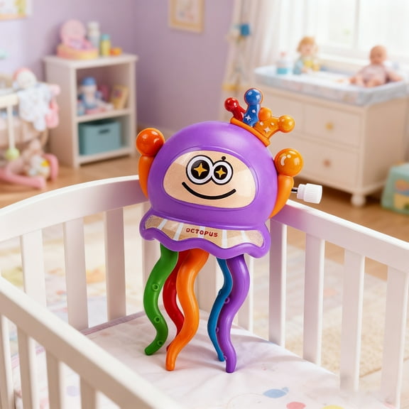 Party Favors For Kids, Electric Dancing Octopus Toy, Purple Novelty Gift - 8-Legged Clown Figure With Flashing Lights & Bounce Action - Kids' Party Favors, Creative Play