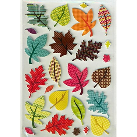 Nantucket Harvest - Nantucket Home Fall Harvest Stickers (Foam Fall Leaves)