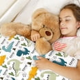 thumbnail image 3 of Yibo Dinosaur Blanket Flannel Soft and Comfortable Anti-static Bed Sofa Blanket, 3 of 7