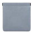 thumbnail image 1 of Earphone Pouch Solid Color Faux Leather Small Coin Pouch Snap Pouch for Earbuds, 1 of 10