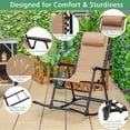 thumbnail image 7 of Topcobe Outdoor Zero Gravity Rocker for Lawn, Porch, Backyard, Comfortable, Beige, 7 of 7