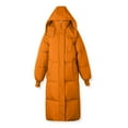 thumbnail image 4 of BangWanChi Womens Winter Coats Long Long Sleeved Solid Color Hooded Jacket, 4 of 5