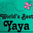 thumbnail image 2 of CafePress - Yaya Gift Worlds Best - Adjustable 100% Brushed Unisex Casual Cotton Baseball Cap, Beige, 1, 2 of 2