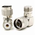 thumbnail image 1 of 2Pcs N Male Plug to UHF SO239 Jack Female Right Angle RF Coax Adapter Connector, 1 of 3