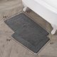 thumbnail image 3 of Juego De Alfombras De Baño De 2 Piezas De Algodón Con Volantes Laura Ashley Gris Oscuro, 3 of 5