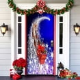 thumbnail image 3 of Accesorios de decoración para exteriores de Pesadilla antes de Navidad, cubierta de puerta navideña, telón de fondo de elfos navideños de Papá Noel, pancarta para colgar en la puerta de la casa de fie, 3 of 5