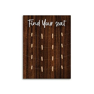 Find Your Seat Seating Chart Sign
