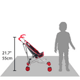 thumbnail image 7 of Hushlily® - Baby Doll Stroller, Light Weight Foldable, with Smooth Rolling Wheels - (Denim Blue & Red), 7 of 7