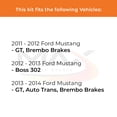 thumbnail image 2 of MAX Advanced Brakes - Brake Kit For 2011-2014 Ford Mustang| Carbon Ceramic Brake Pad and Rotor Kit Front and Rear| Daily Driving OE Replacement Brake Rotors, 2 of 9