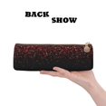 thumbnail image 2 of Naloa Red Glitter1 Print Leather Pencil Case - Portable Big Capacity Pencil Pouch Organizer Bag Stationery Bag for Work & Office Pencil Pen Case, 2 of 5