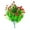 Red, variant on Fake Flowers Promotion Sale! Nomeni 8Pc Artificial Flower Simulation Flower Outdoor Flower Home Decoration Plastic Green Bush, Home Decor Clearance Sale