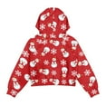 thumbnail image 5 of Xoenoiee Christmas Snowman Snowflake Print Half Zip Hoodies for Girls Kids Xmas Loose Fit Lightweight Hiking Sportswear Oversized Sweatshirt Fashion Clothes Tops with Pocket, Size 11-12 Years, 5 of 7