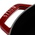 thumbnail image 4 of Staub Cast Iron 2.75-qt Round Cocotte - Grenadine, 4 of 12