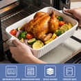 thumbnail image 5 of GPED 4.4 QT Baking Dish, 9x13 Inches Ceramic Bakeware for Oven, Rectangular Lasagna Pan Deep with Handles for Baking, Durable Microwave Oven Safe, Wedding Gift, Home Decor, White, 5 of 7