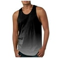 thumbnail image 3 of KPOPLK Trendy Cutout Shoulder Men's Beach Tank Tops: Sleeveless Muscle T-Shirts for Fashion-Forward Summer Look M Black, 3 of 6