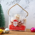 thumbnail image 4 of Christmas Candy Box Plastic 4PCS Clear Cookie Box Xmas Gift Boxes with Handle, 4 of 10