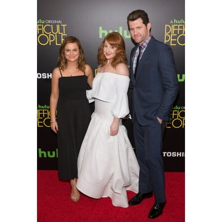 Amy Poehler Julie Klausner Billy Eichner At Arrivals For Difficult People Premiere On Hulu The School Of Visual Arts Theatre New York Ny July 30 2015 Photo By Jason SmithEverett Collection