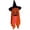 Orange, variant on QLUEWX LED Halloween Ghost Decorations, 37.4" White Spooky Hanging Ghost with Witch Hat Halloween Party Decorations, Draped Prop Party Supplies Home Decor, Halloween Decor for Home Outdoor Garden