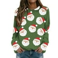 thumbnail image 1 of toraway Womens Sweatshirt Zip Up Womens Nouveau Noël Imprimé Col Rond Manches Longues Décontracté Mode Sweatshirt L, 1 of 4