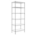 thumbnail image 1 of Finnhomy 6-Tier Wire Shelving Unit Adjustable Steel Wire Rack Shelving 6 Shelves Steel Storage Rack or Two 3 Tier Shelving Units with PE mat and Stable Leveling Feet, NSF Certified, Chrome, 1 of 10