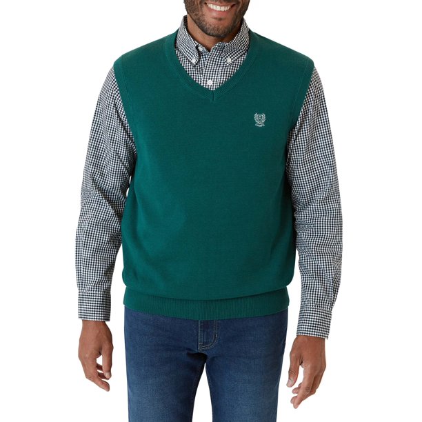 Chaps Men's Fine Gauge Cotton Sweater Vest Sizes XS up to 4XB