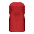 thumbnail image 5 of jtjvou Plus Size Puffer Vest Women Lightweight Hooded Quilted Sleeveless Jackets Winter Zipper Down Gilet Warm Waistcoat Red S, 5 of 6
