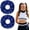 navy 2set, variant on Navy Blue Scrunchies for Thin Thick Hair Ties for Girls Stuff for Womens Blue Sequins Hair Pieces Ponytail Holders for Braids Glitter Rhinestone Cheerleader Scrunchie 2 count