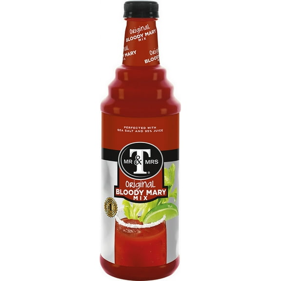 Mr & Mrs T Original Bloody Mary Cocktail Mixer, 1 LT - Case of 6