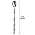 thumbnail image 2 of Gourmet Settings Silver Tear 18/10 Stainless Steel Iced Beverage Spoon, 2 of 5