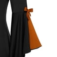 thumbnail image 5 of Gibobby Vestidos para mujer Tops de manga larga de encaje de talla gótica para mujer, túnica, blusa con lentejuelas, camisetas de talla grande(Anaranjado, XL), 5 of 5