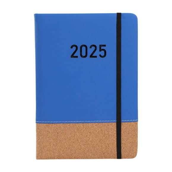 Cuaderno planificador 2025 Zulema con tapa de PU lista de tareas hogar oficina escuela Azul