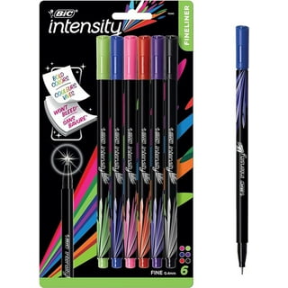 BIC Intensity Fineliner Marker Pens (FPIXP241-AST), Fine Point (0.4mm and  0.7mm)), Assorted Colors, Clean and Crisp Writing, 24-Count
